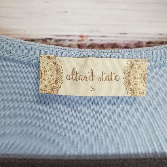 Altar'd State Soft Ruffle Baby Blue Tank Dress S Whimsy Coastal Cottage Vaca NWT - Picture 4 of 12